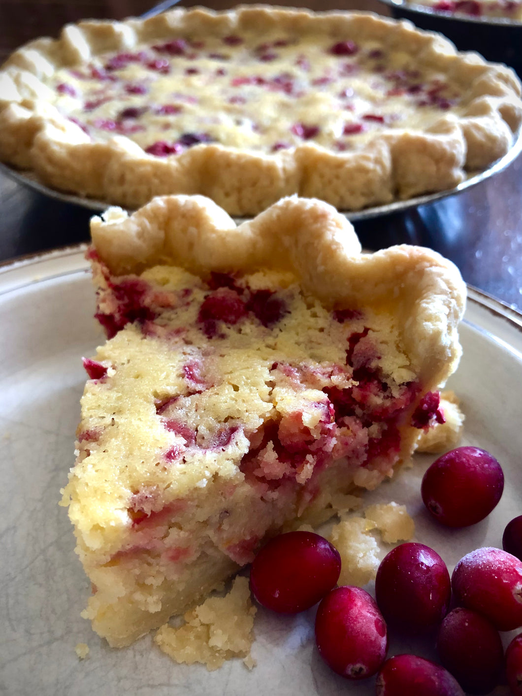 Cranberry Chess Pie